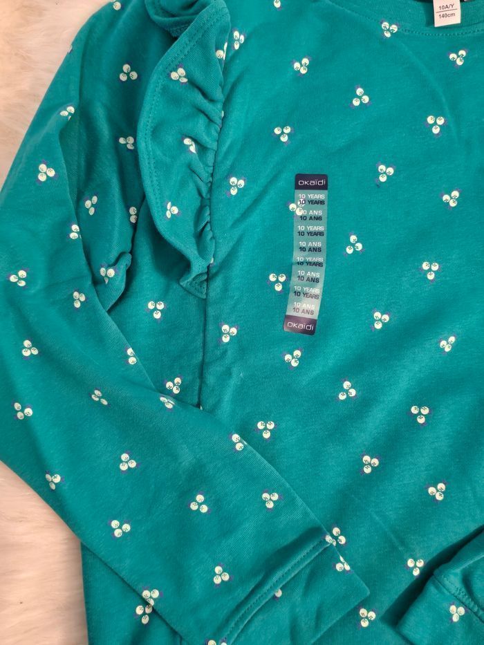 Neuf (non porté)😍🤩👌👌⚘️ superbe sweat 10 ans fille 🩷🩷🩷🩷🩷 - photo numéro 3