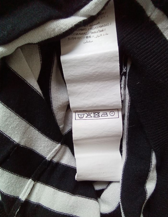 Robe à rayures noires et blanches Morgan taille 38 - photo numéro 8