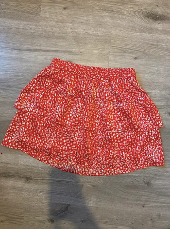 Mini jupe Only léopard rouge & blanc - taille M