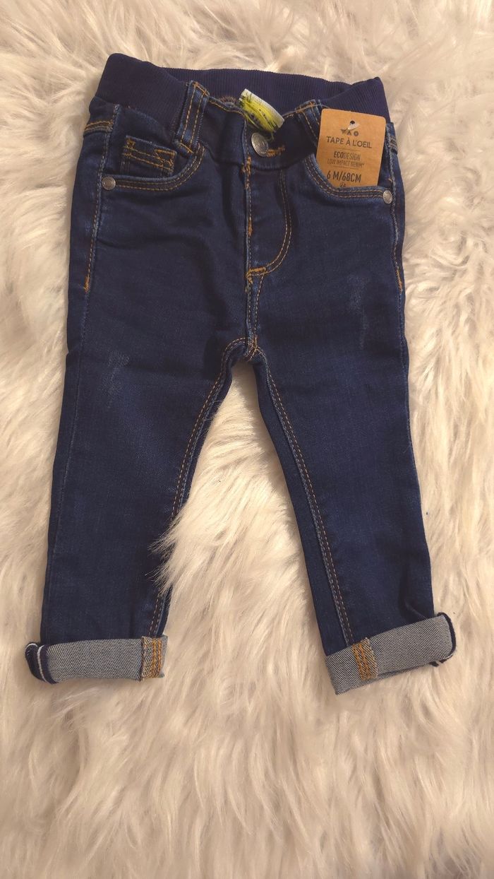 (Neufs non portés) 🏷🏷🥰😍💙 sweat et jeans 6 mois garçon 💙😍🥰 - photo numéro 6