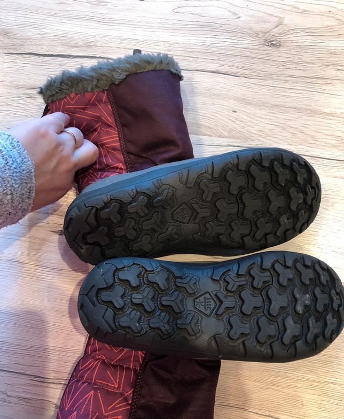 Après ski botte de neige Décathlon Quechua Warn violette taille 34 - photo numéro 3