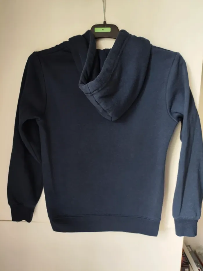 🧥 Gilet zippé bleu marine garçon – Taille 10 ans – Bon état - photo numéro 4