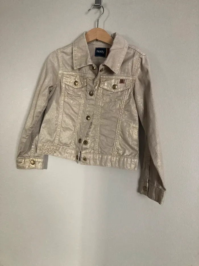 Notify blouson en jean doré 6 ans