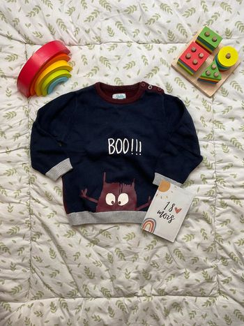 pull léger marine et bordeaux kimbaloo 18 mois