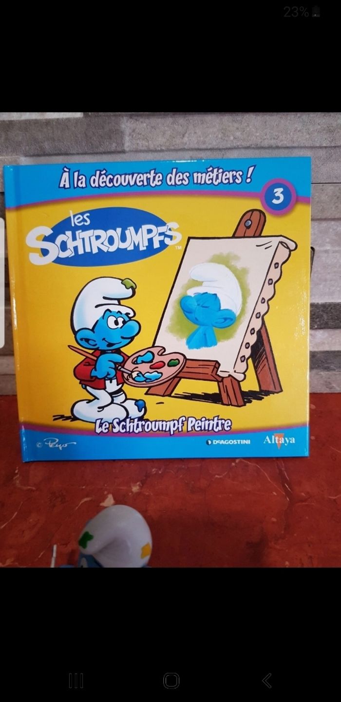 Ensemble livre et figurine Schtroumpf - photo numéro 3