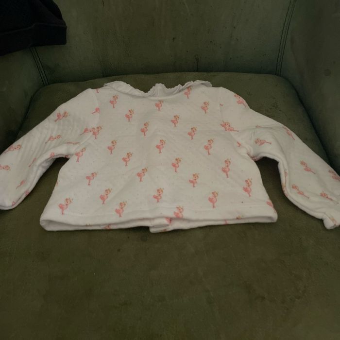 Pull sergent Major flamant rose