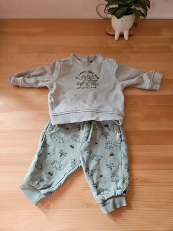 Ensemble bébé garçon dinosaure 3 mois