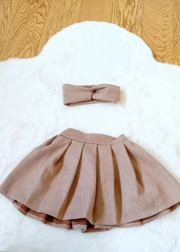 Jupe et bandeau fille 9 mois