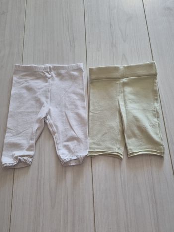 Lot 2 Leggings 6 mois