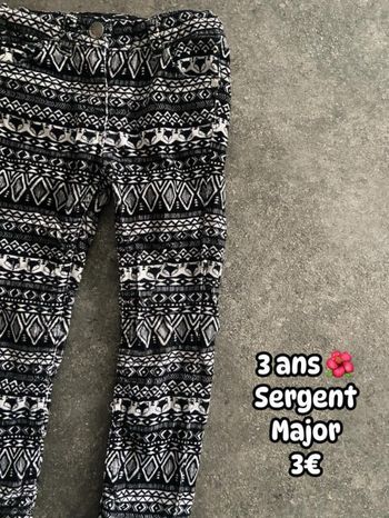 Pantalon 🌺 3 ans 🌺 Sergent Major