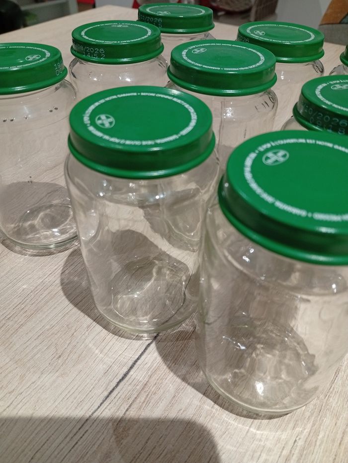 Lot 9 grands pots bébé en verre - photo numéro 2