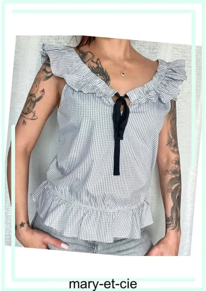SOLDE - Top taille M/L - 100 % coton - Brigitte Bardot - photo numéro 3