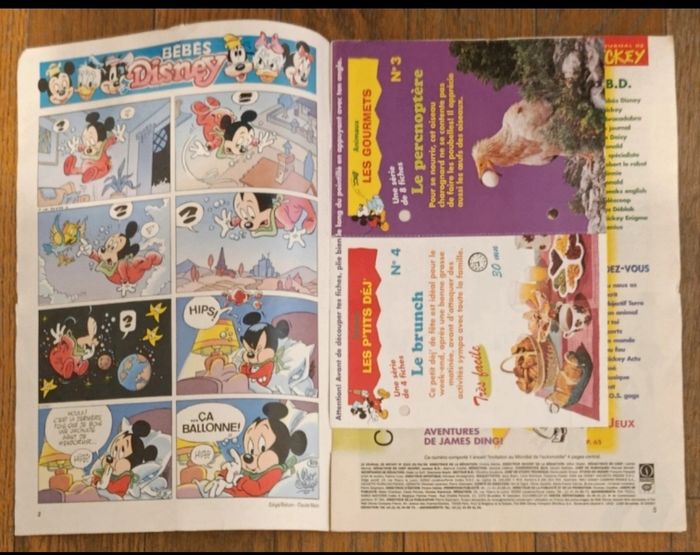 Ancien journal de mickey N°2320 avec fiches 1996 vintage - photo numéro 2