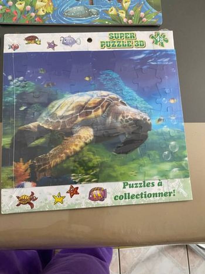 Lot 4 puzzles neufs 3D  et bois - photo numéro 3