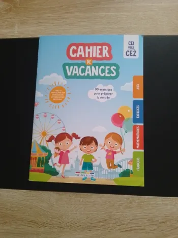 Cahier de vacances CE1 au CE2