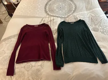 Lot de 2 pulls fin
