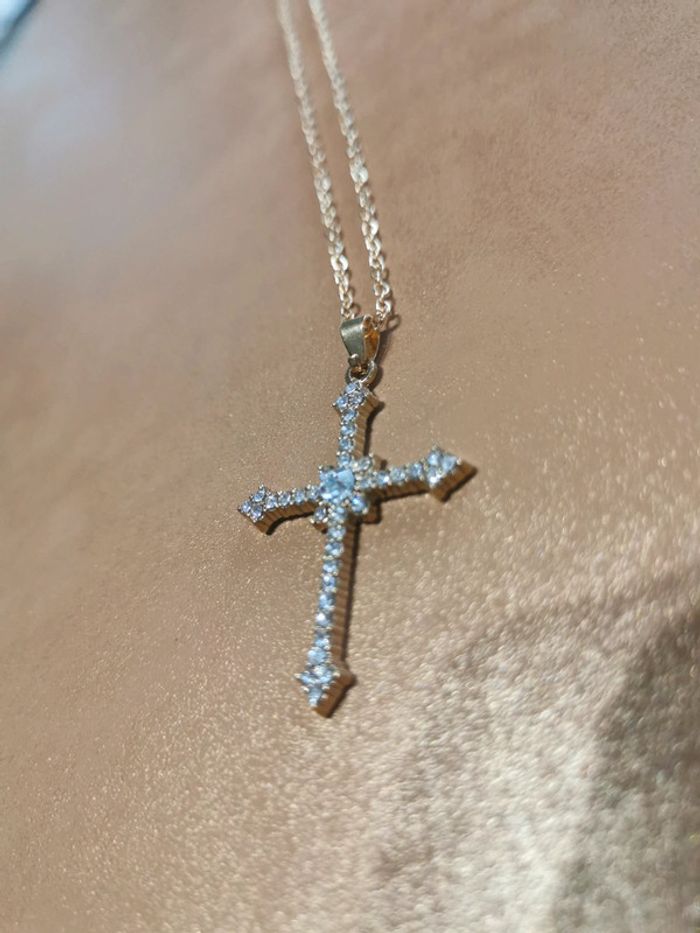 Collier et pendentif spirituel croix chrétienne - photo numéro 4