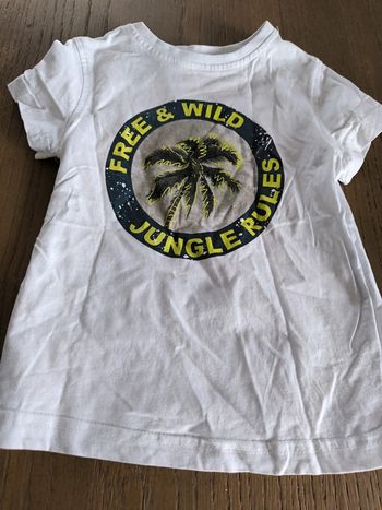 T-shirt manches courtes palmier plage été Mer surfeur