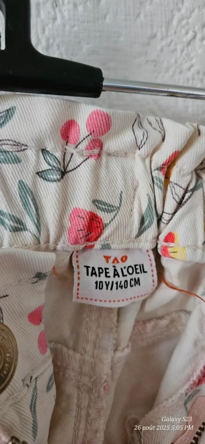 Short fleuri + débardeur encolure broderie anglaise 10/12A - photo numéro 9