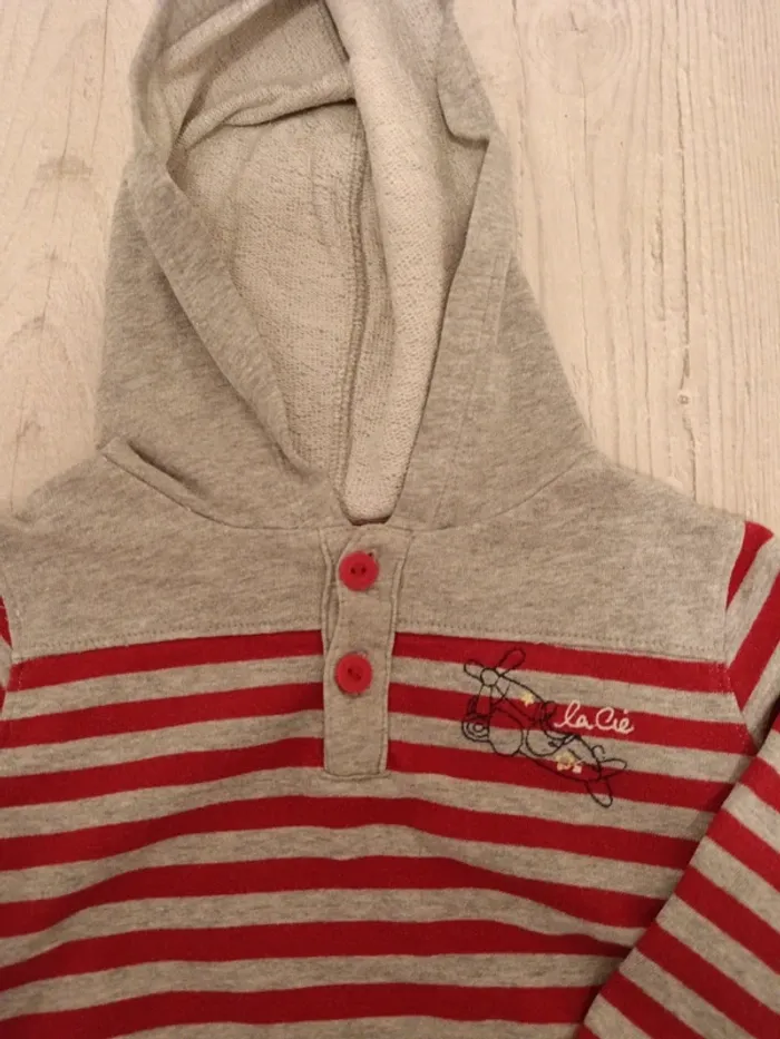 Pull sweat à capuche 24 mois - photo numéro 2