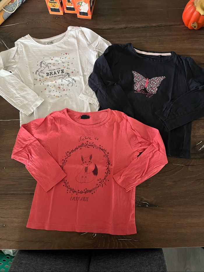 Lot 3 pulls fins fille