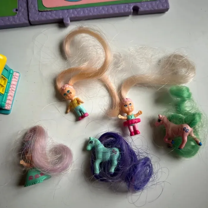 Lot figurines chevaux maisons cutie club galoob vintage - photo numéro 5