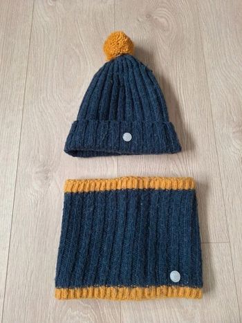 Ensemble bonnet et tour de cou garçon Okaïdi 2/8 ans