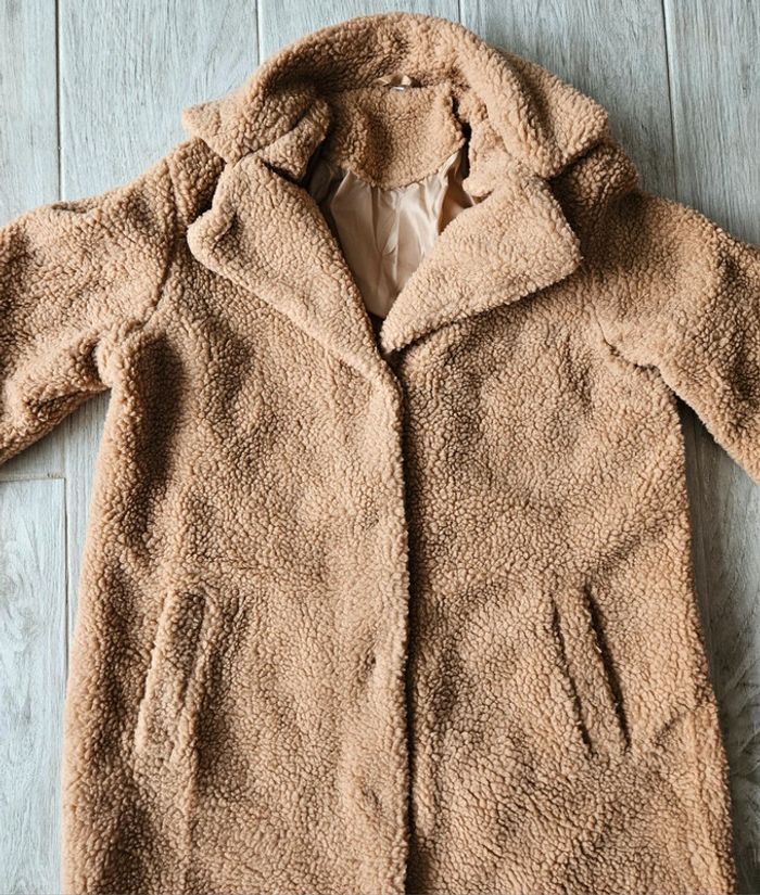 Manteau maille bouclette taille L neuf - photo numéro 3