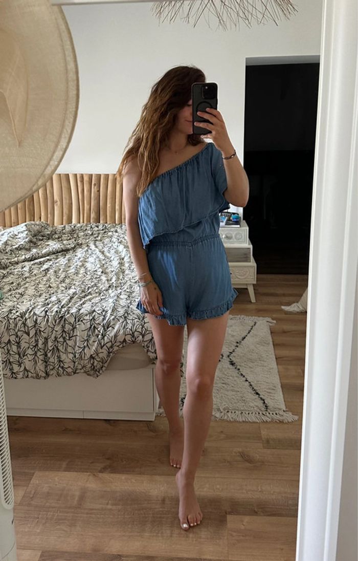 Combi short légère en jean pull & bear 🦋