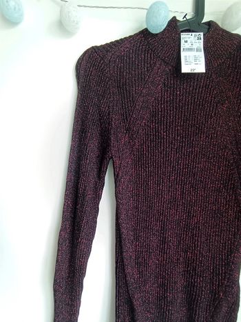 Pull col montant détails brillants Taille M Kiabi Neuf avec étiquette