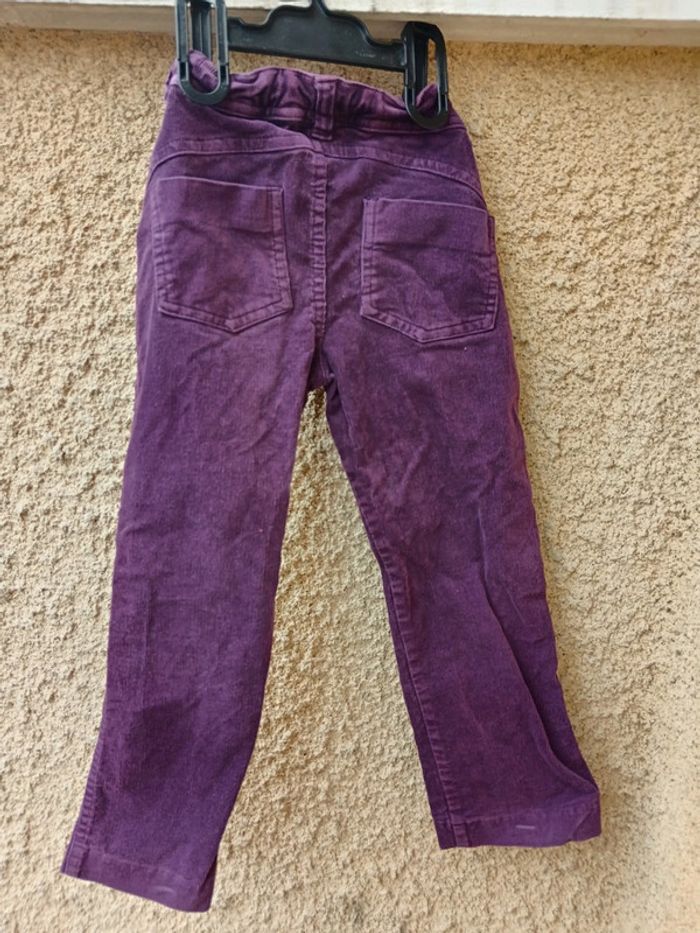 Pantalon coton aubergine - photo numéro 2