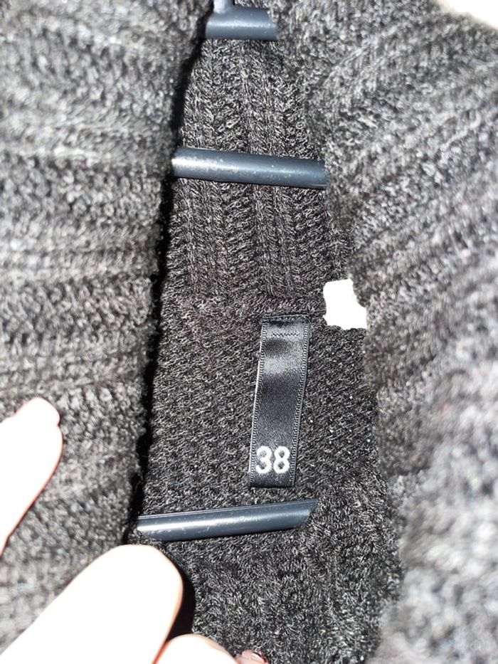 Pull chaud col roulé noir M h&m - photo numéro 4