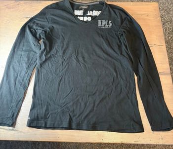 Tee shirt manche longue taille L Noir Kaporal