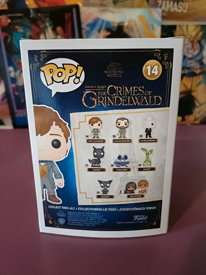 Figurine Funko Pop Newt Scamander 14 limite chase edition rare - photo numéro 3