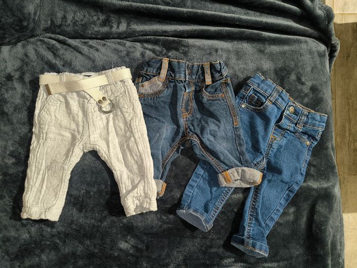 Lot de 3 pantalons bébé garçon 2 Kiabi + 1 TAO