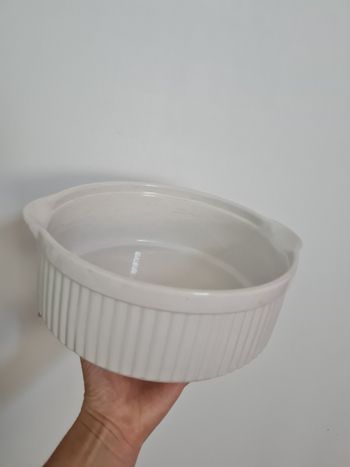 Grand ramequin blanc en porcelaine