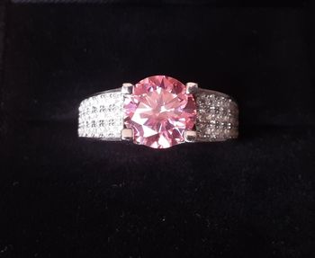 Bague mariage fiançailles anniversaire gravée Au750 Moissanite 9mm 3carats cadeau pour elle