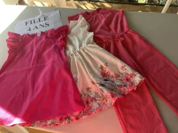 Lot robe et combipantalon 4 ans files