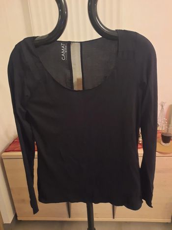 Blouse noire longue manche taille M Camaieu