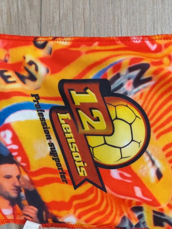 Écharpe vintage RC Lens en satin - photo numéro 3