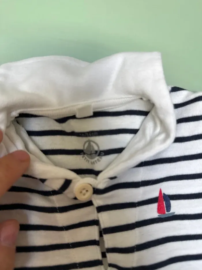 barboteuse petit bateau taille 1 mois - photo numéro 2