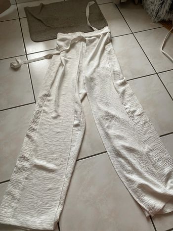 Pantalon blanc crème Zara taille M