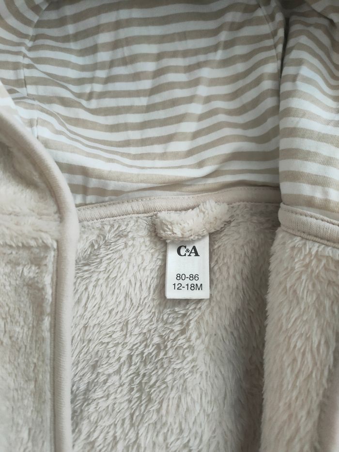 Peignoir beige pour bébé garçon 12-18 mois C&A - photo numéro 2