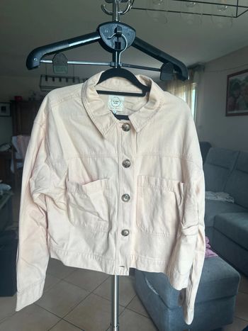 Blouson en jean saumon River Island