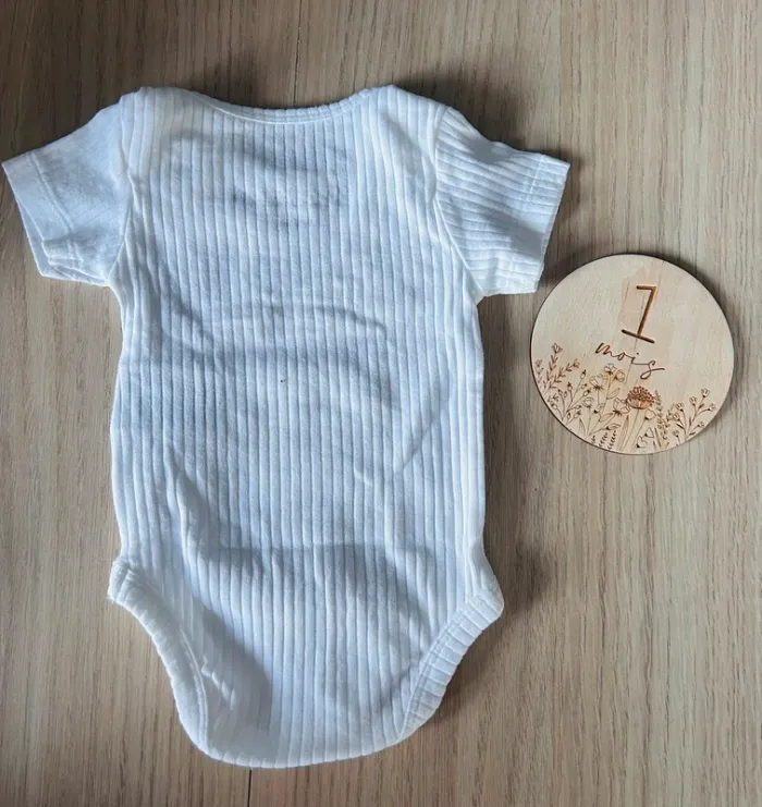 Lot de 2 bodys manches courtes bébé filles - photo numéro 6