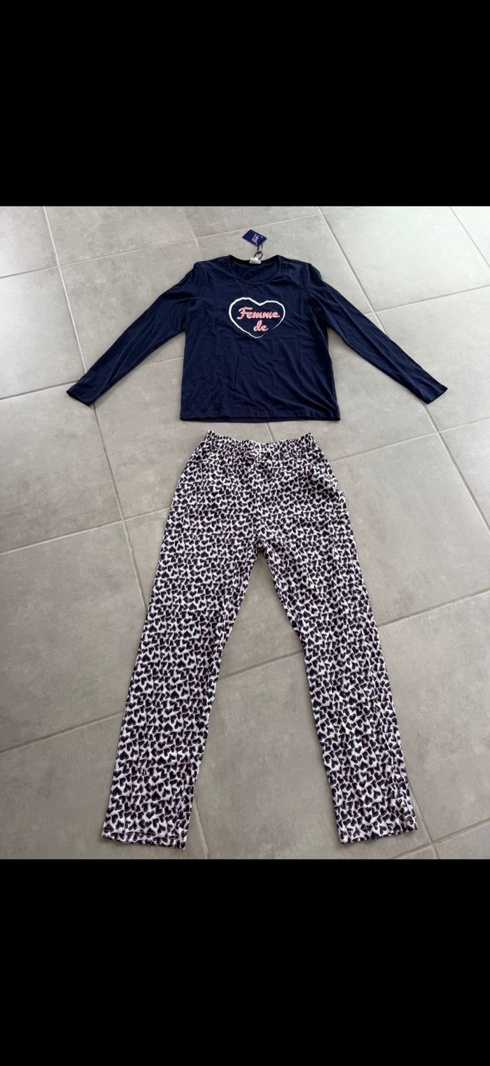 Pyjama 2 pièces Femme de cœur - photo numéro 2
