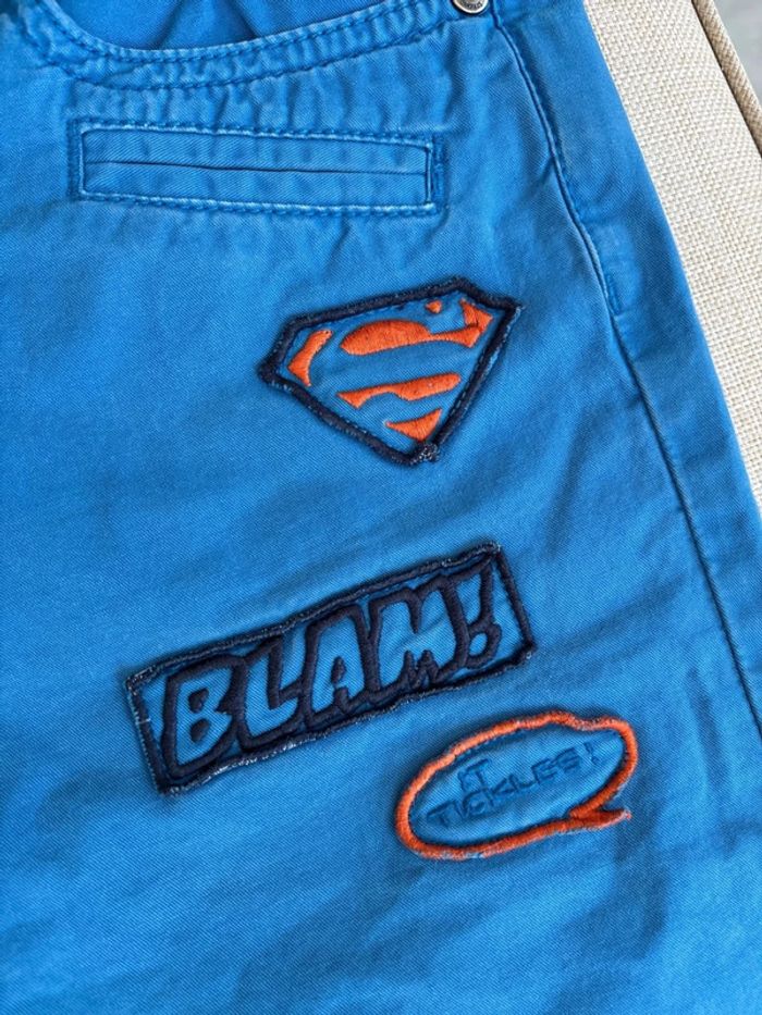 Bermuda bleu superman taille 10 ans - photo numéro 2