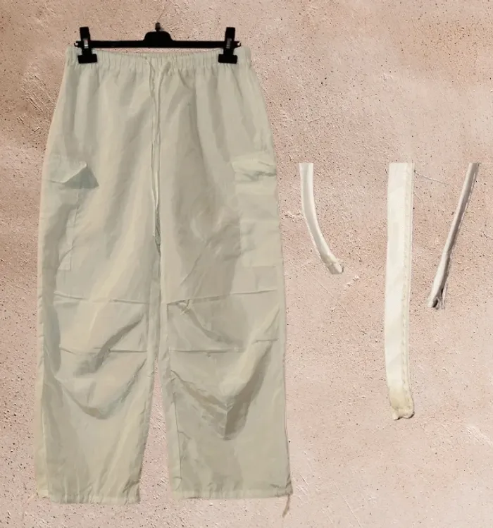 Baggy blanc femme T38