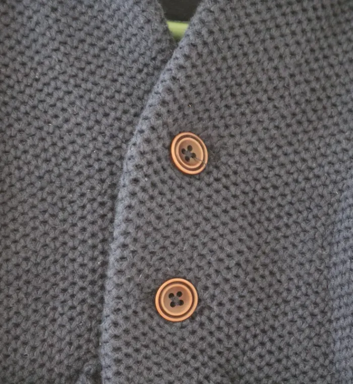 Ensemble chemise/gilet Tape à l'oeil, pull Grain de blé et pantalon DPAM 6 mois - photo numéro 14