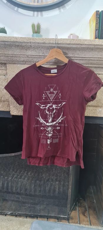 T shirt bordeaux